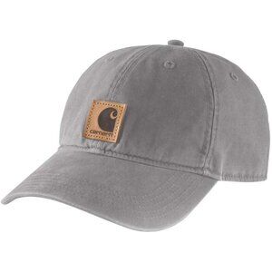 Carhartt Men's Asphalt Canvas Adjustable Straight Cotton Hook-and-loop Cap